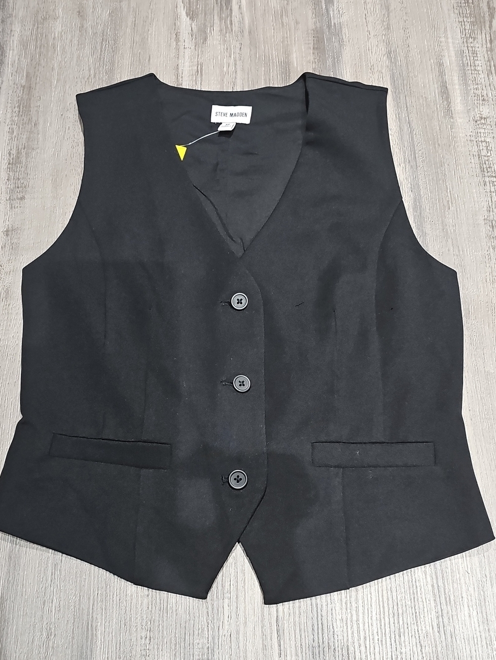 Steve Madden Black Tailored Vest